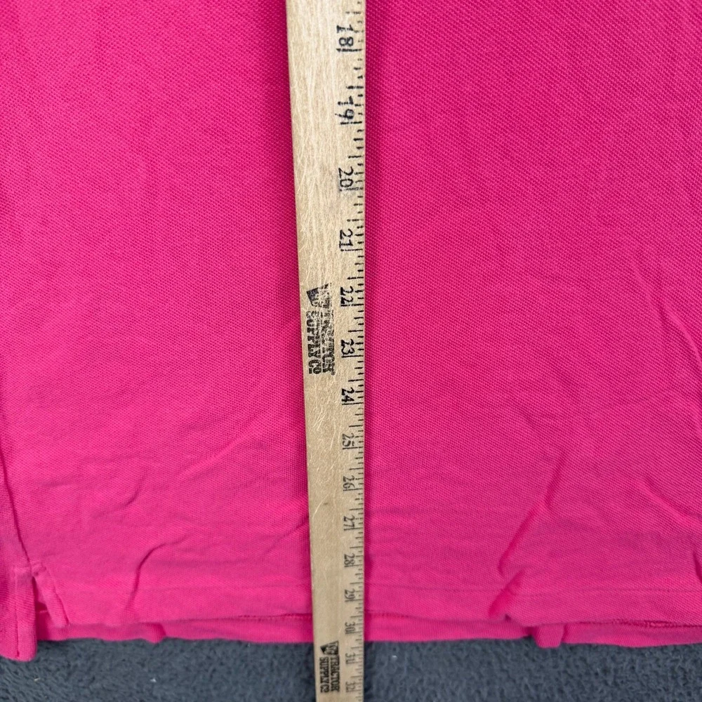 Polo Ralph Lauren Mens Medium Pink Classic Fit Short Sleeve Pique Polo Shirt